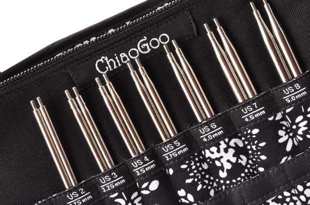 ChiaGoo Circular Knitting Interchangeable TWIST Needle Set 5" (13cm) Small