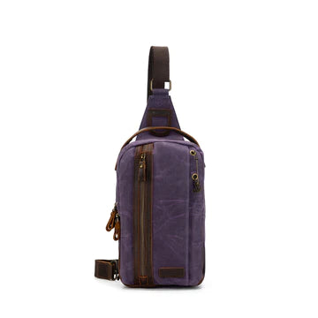 Della Q; Maker's Mini Messenter; Storage; Maker's Canvas; purple;