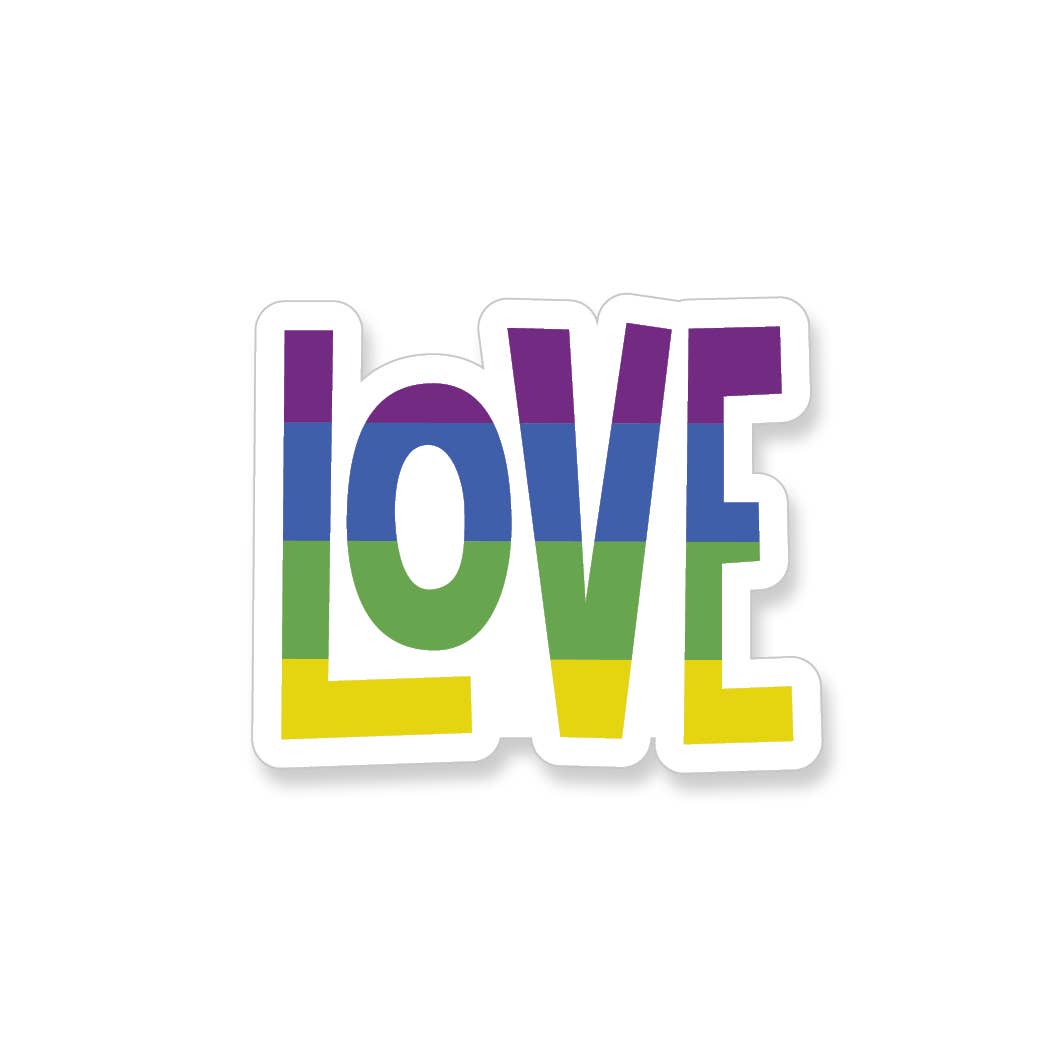 Rainbow Love Vinyl Sticker