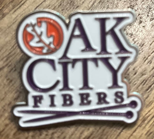 Oak City Fibers Swag Lapel Pins, Located in Raleigh, NC