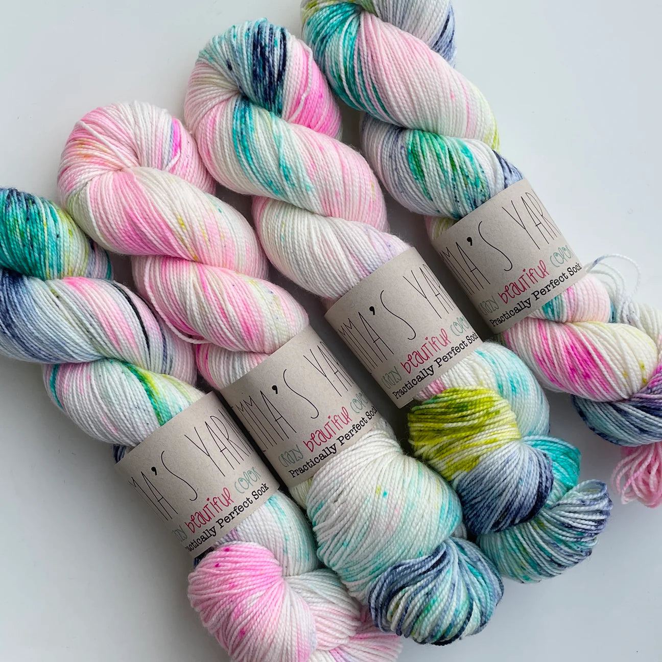 Emmas yarn; Practically perfect Sock; 80's rewind;