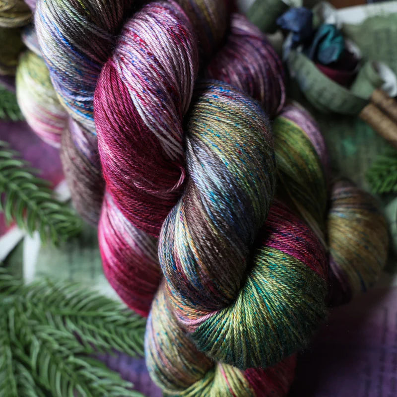 bad sheep yarn; fingering; bayberry;