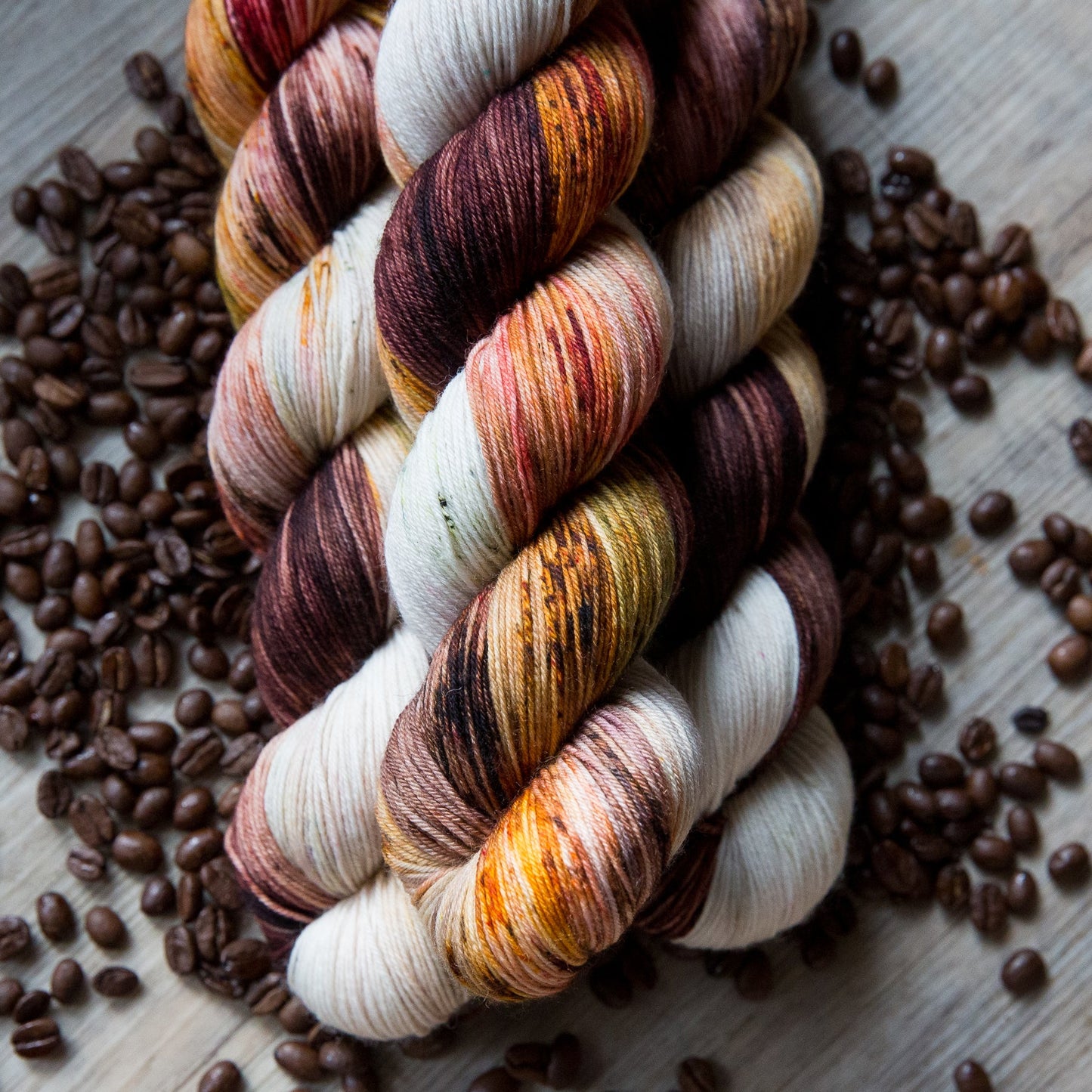 bad sheep yarn; fingering; Coffee Hut;