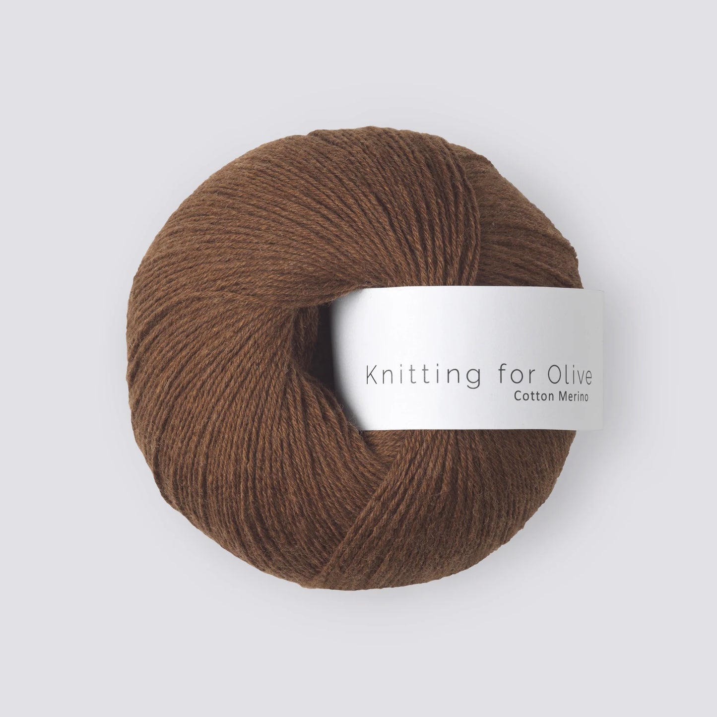 Knitting for Olive; cotton; merino; dark cognac;