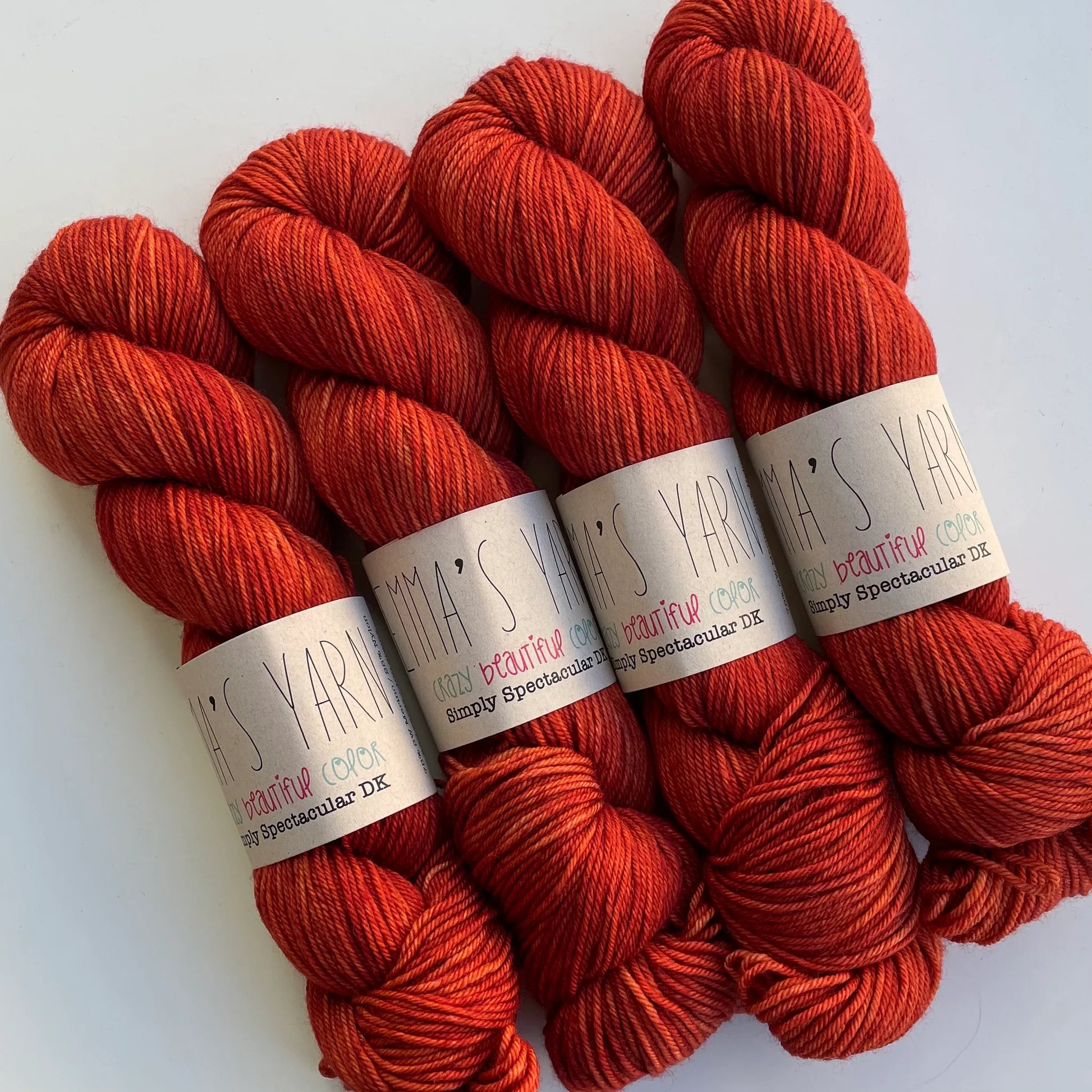 Emmas yarn; Simply Spectacular DK; Foxy Lady