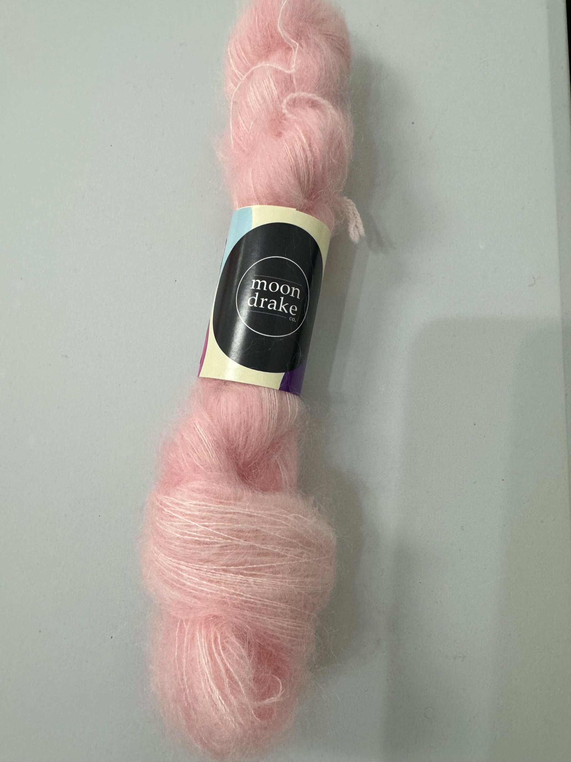 mohair; rose quartz