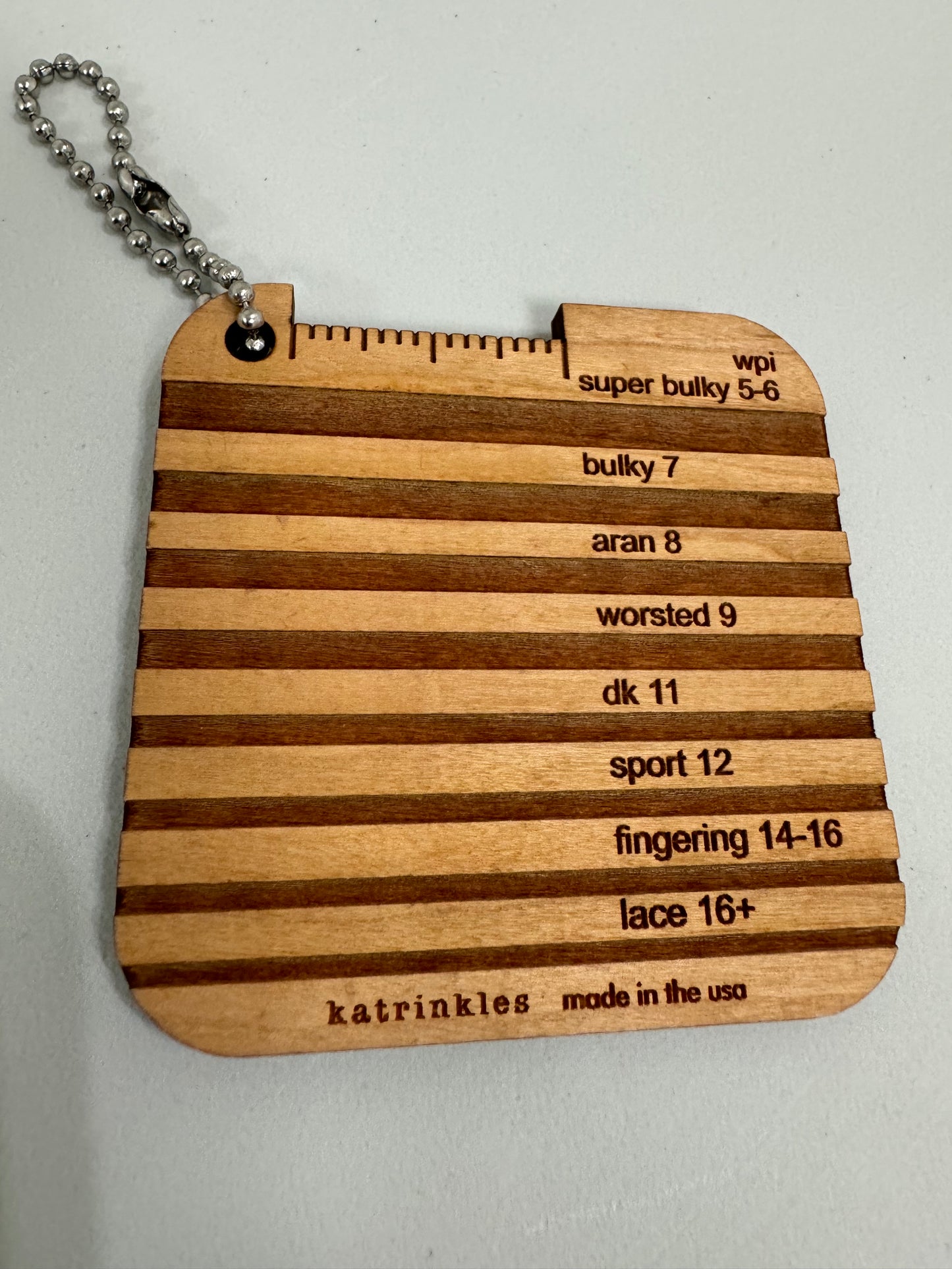 WPI Yarn Gauge Mini Tool