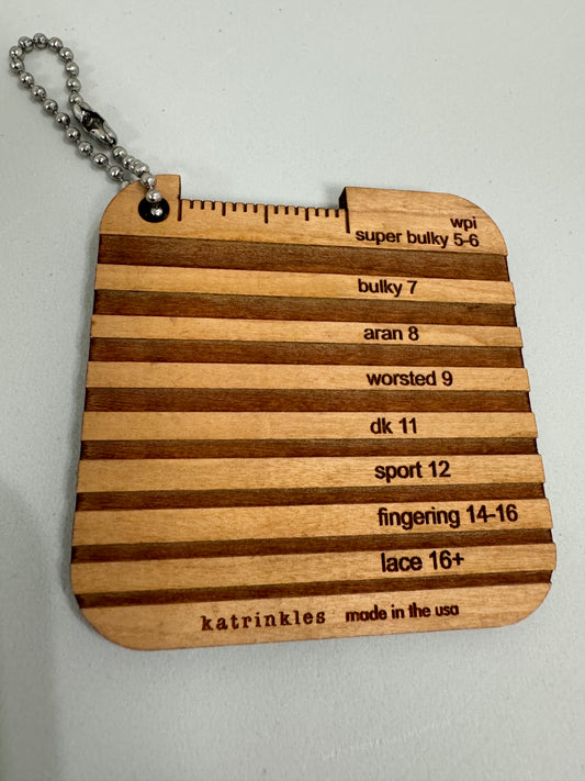 WPI Yarn Gauge Mini Tool