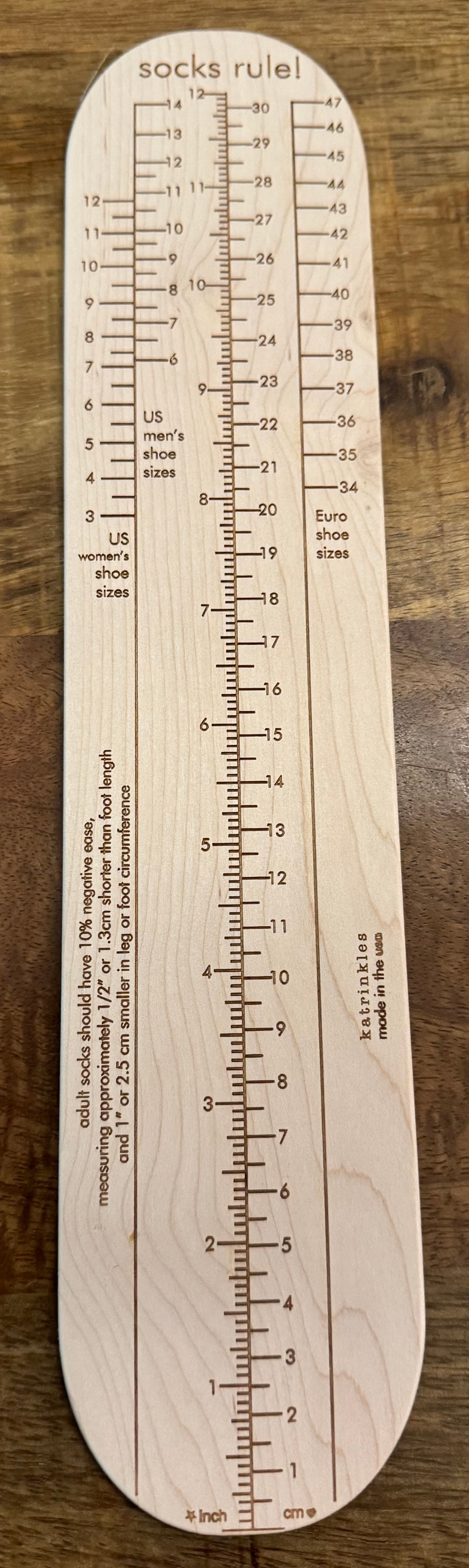 Socks Rule! Sock Ruler