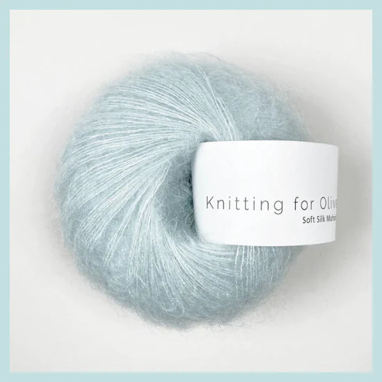 Knitting For Olive; Silk Mohair;  Ice Blue;