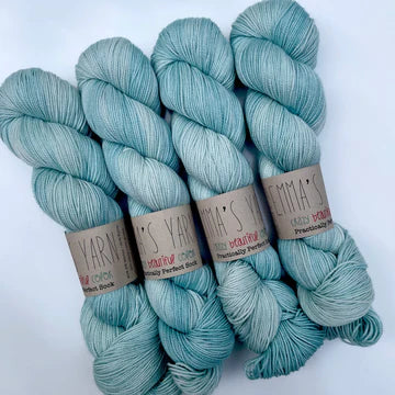 Emmas yarn; Practically perfect Sock; love leche;