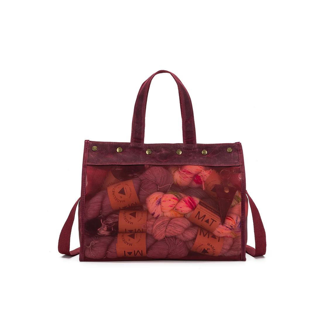 Della Q; Mesh Tote; Red;