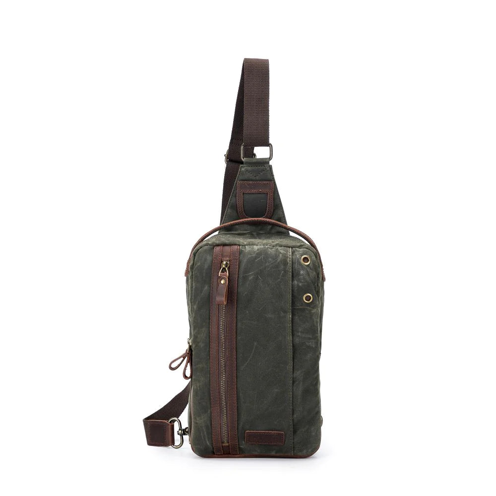 Della Q; Maker's Mini Messenter; Storage; Maker's Canvas; olive;