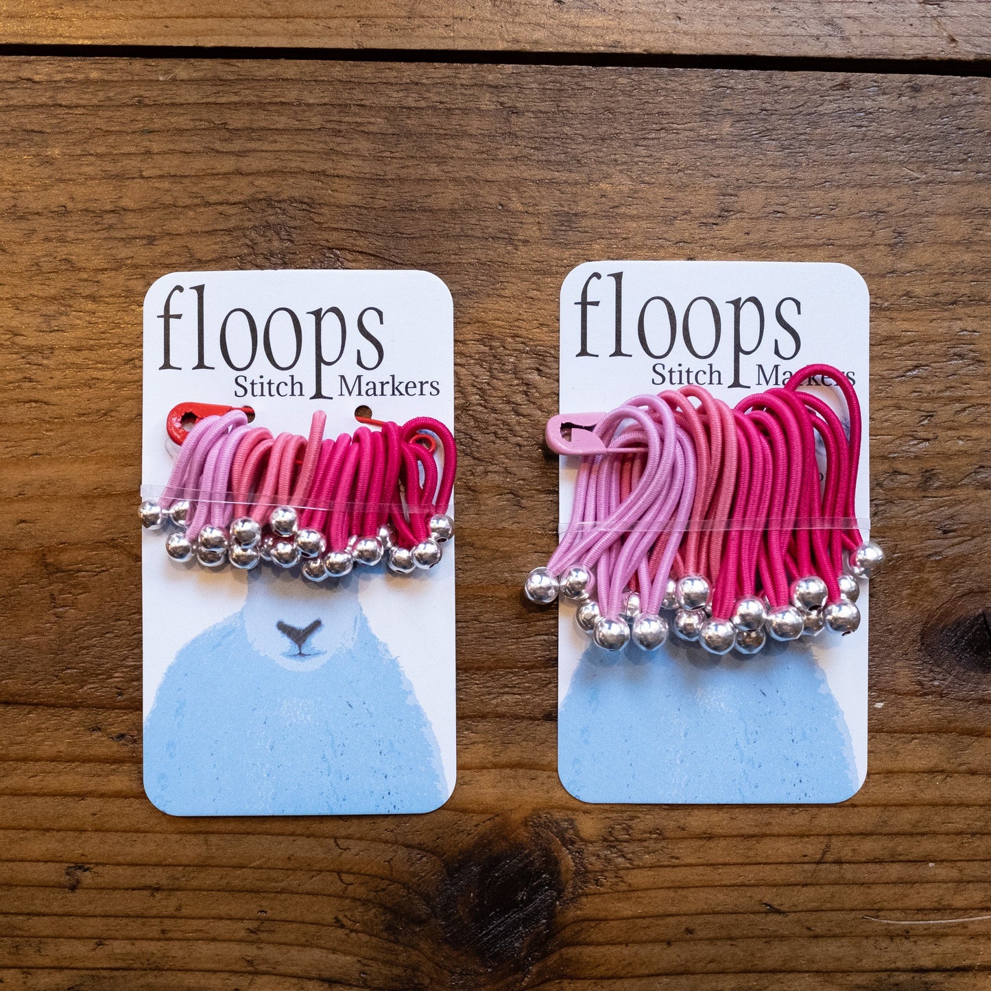 Floops; stitch markers;