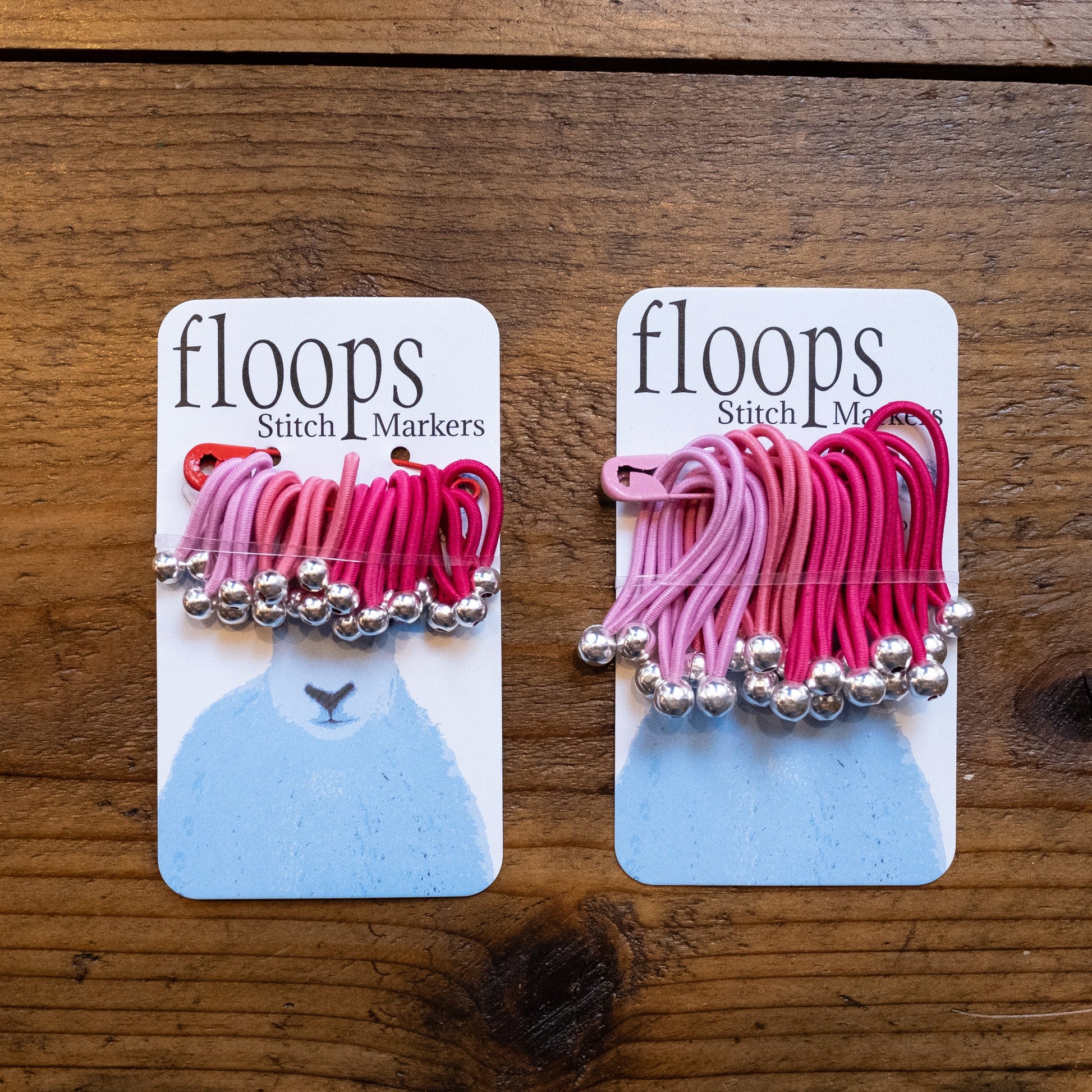 Floops; stitch markers;