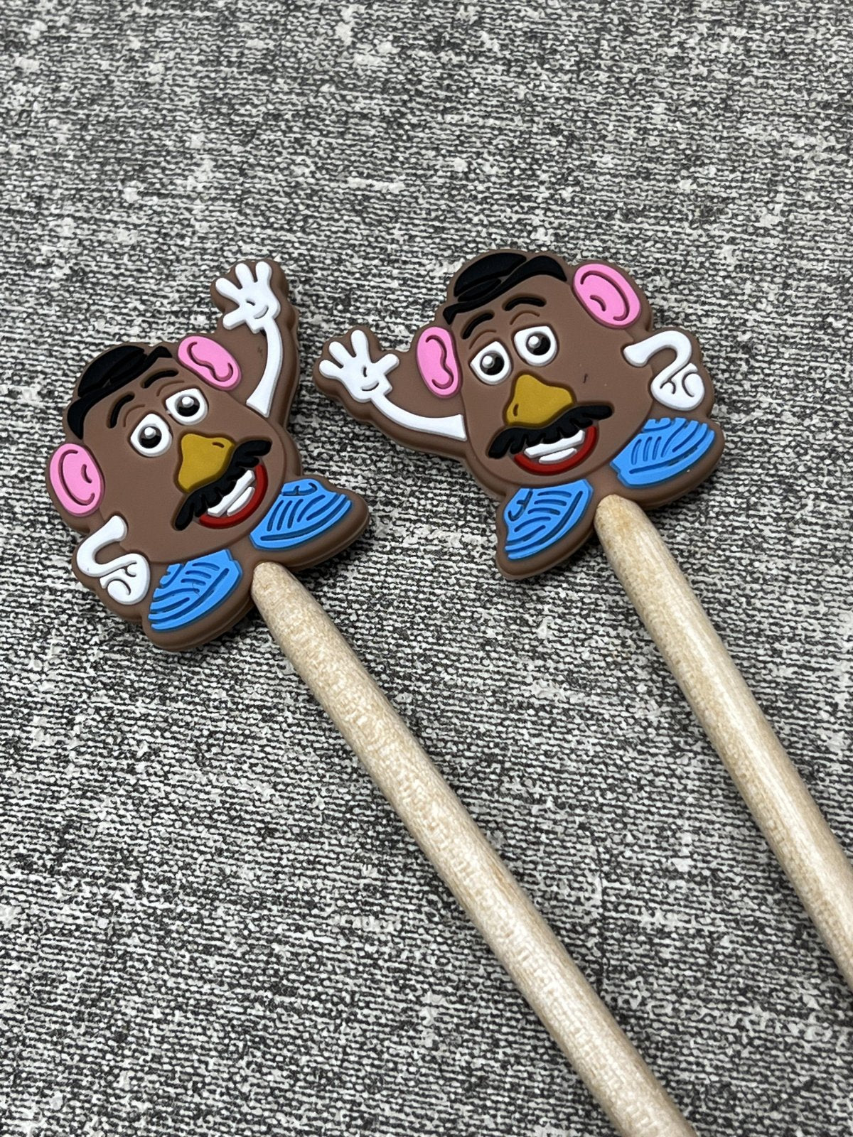 Minnie & Purl; Stitch Stoppers; potato head;