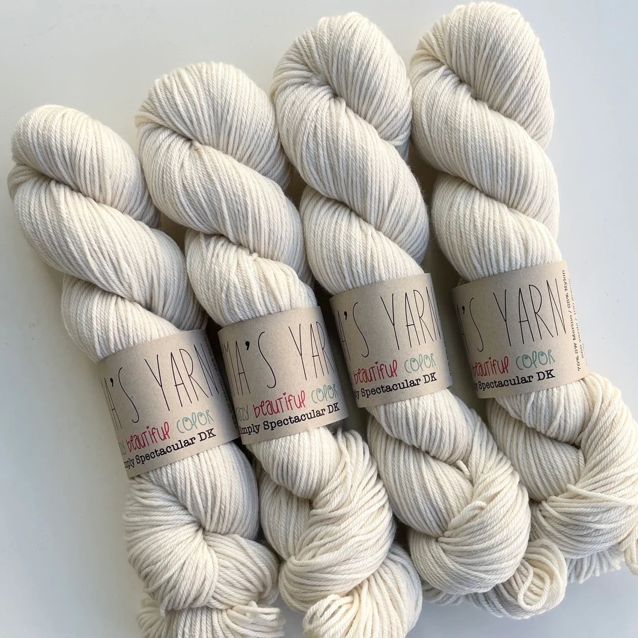 Emmas yarn; Simply Spectacular DK;  Whisper