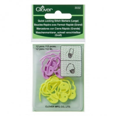 Clover Quick Lock Stitch Markers - Large