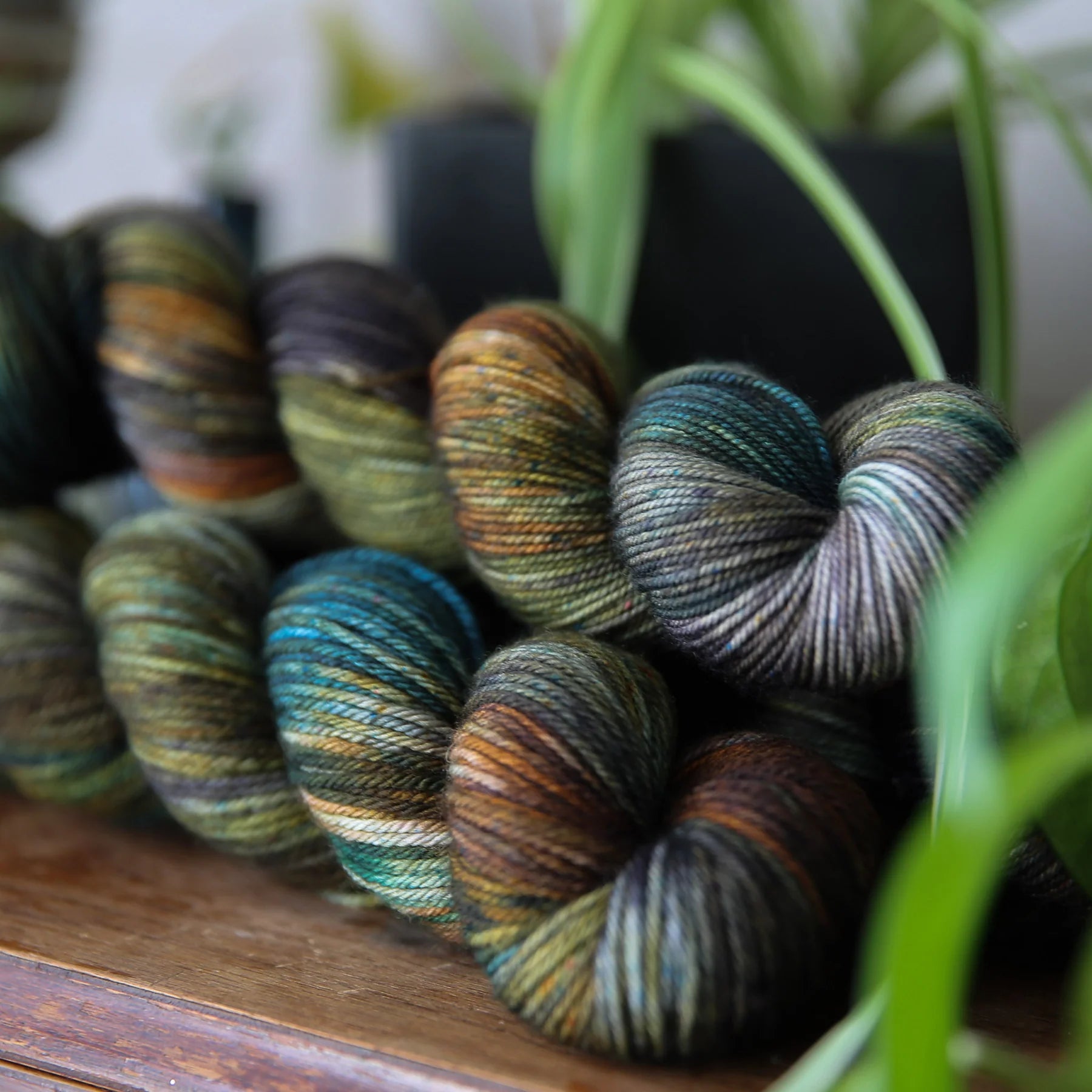 bad sheep yarn; fingering; darkwoods
