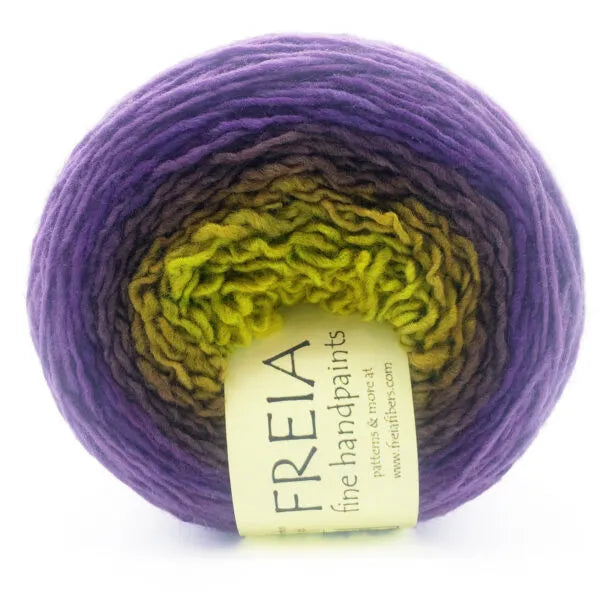 Freia Fibers; shawl ball; grapevine;