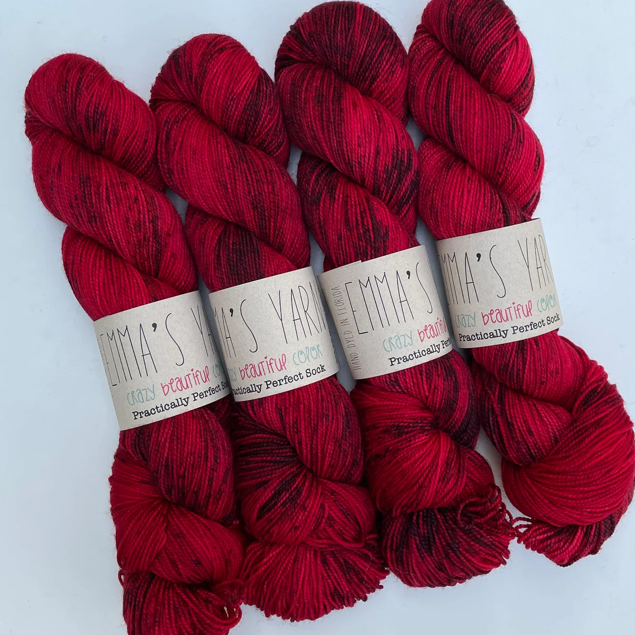 Emmas yarn; Practically perfect Sock;Floor is Lava
