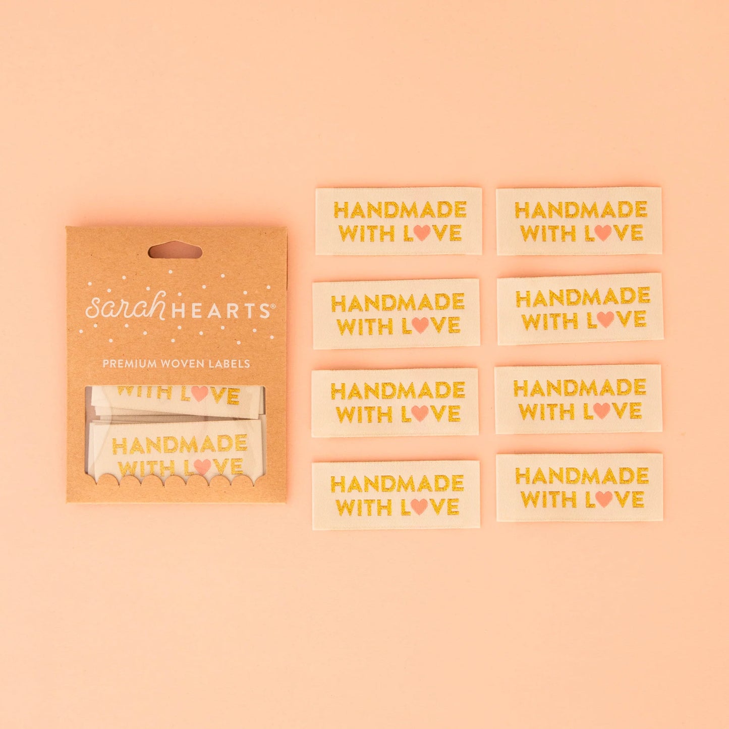 Sarah Hearts Labels; handmade with love;