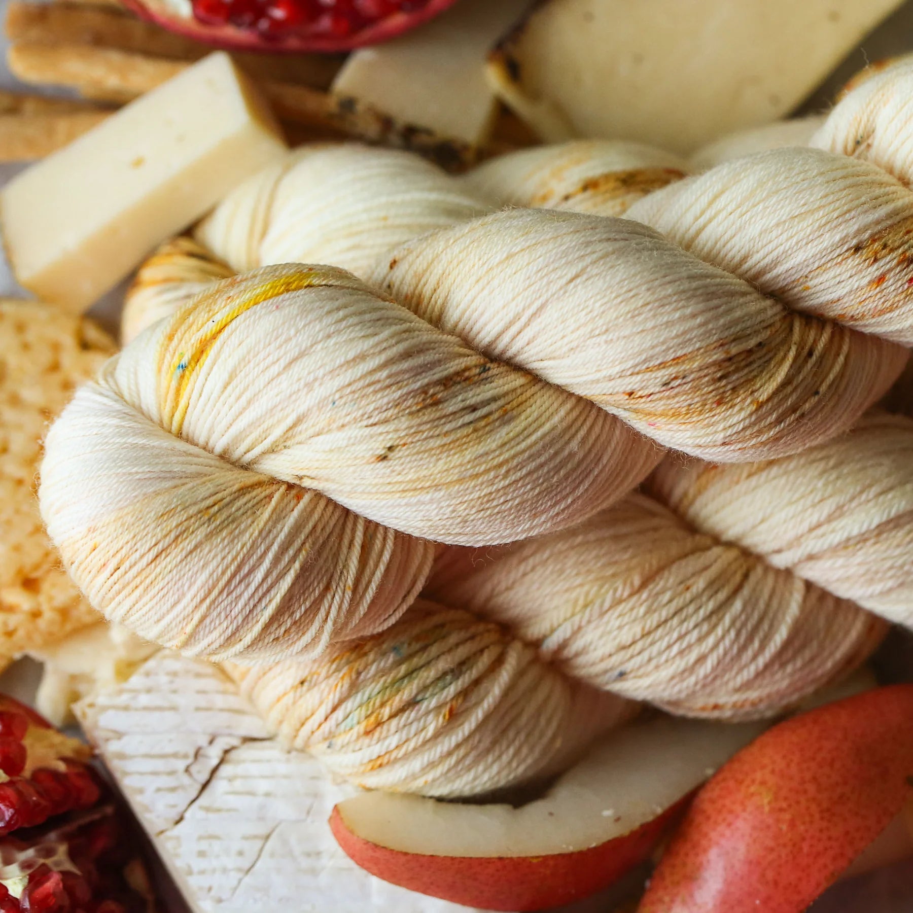 bad sheep yarn; fingering; honeyed brie;