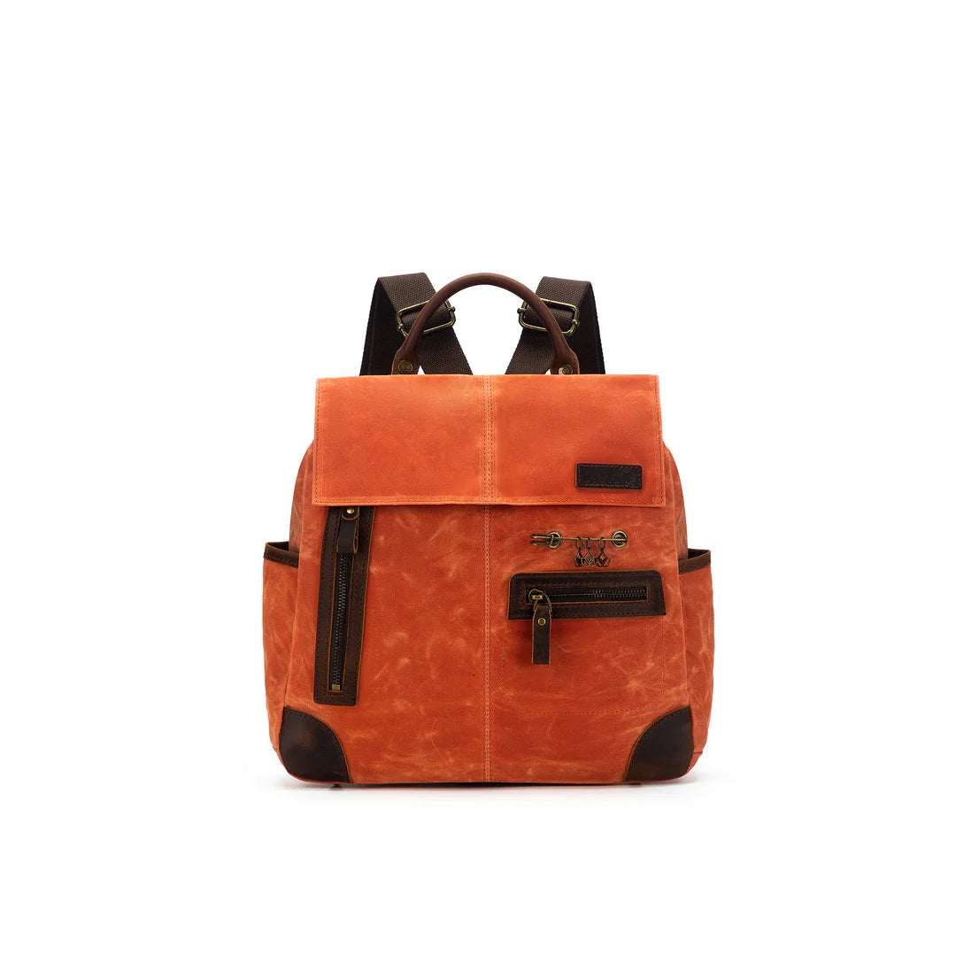 Della Q; Maker's Midi Backpack; Storage; Maker's Canvas;