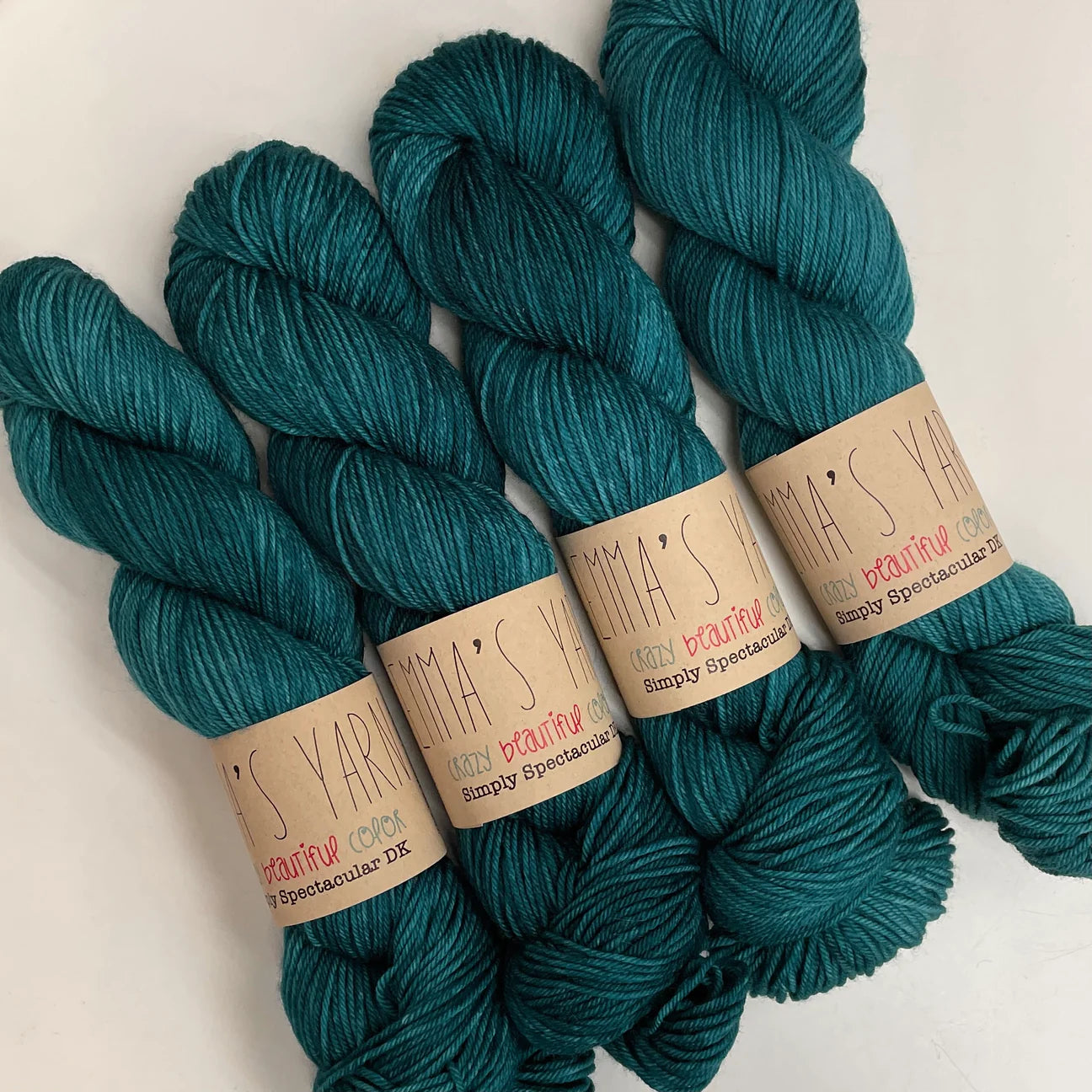 Emmas yarn; Simply Spectacular DK;  Tealicious