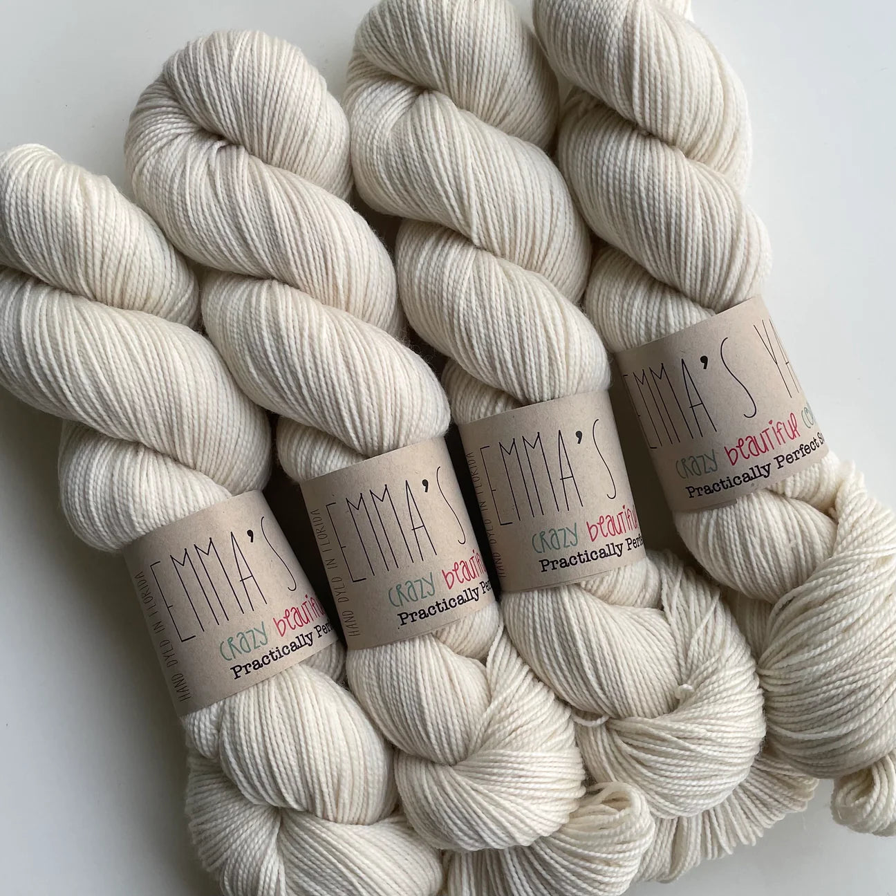 Emmas yarn; Practically perfect Sock;Whisper