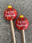 Minnie & Purl; Stitch Stoppers; Merry Christmas Ornament;