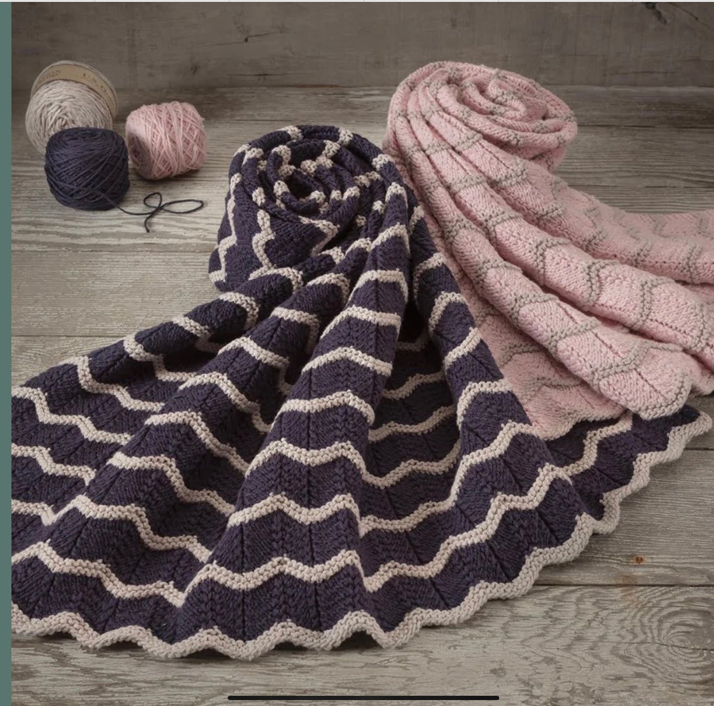 Appalachian Baby yarn; blanket indigo