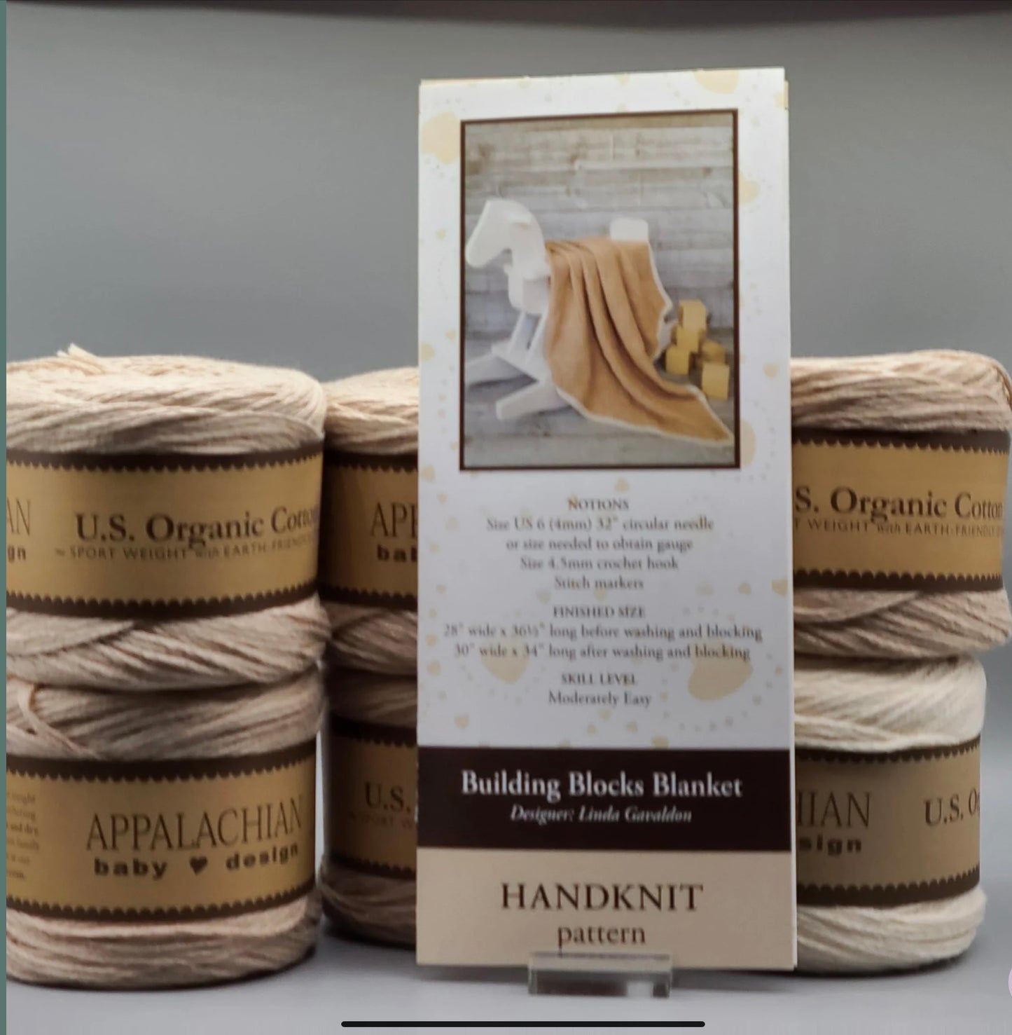 Appalachian Baby yarn; building blocks blanket kit