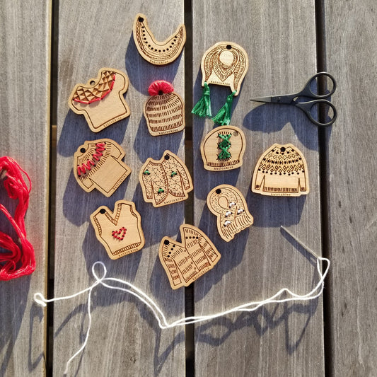 Katrinkles 12 Days of Stitchable Ornaments Kit