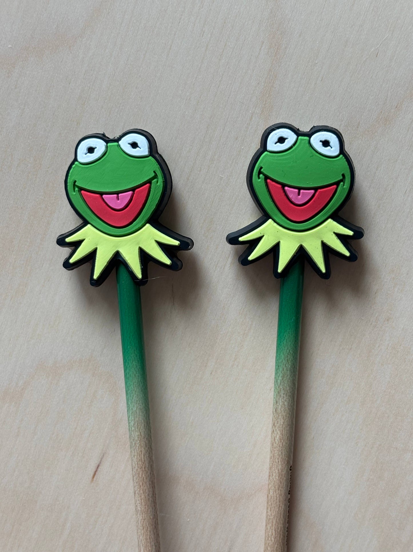Knitting Needle Point Protectors - Kermit Frog Character TV
