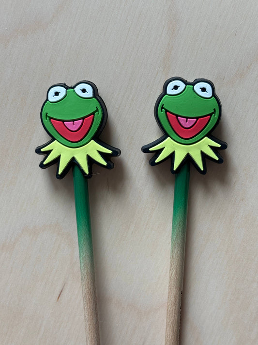 Knitting Needle Point Protectors - Kermit Frog Character TV
