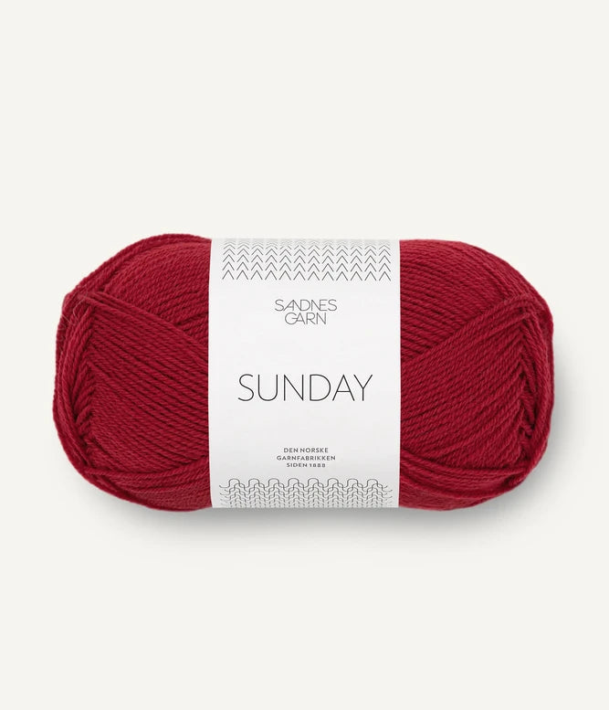 Sandnes Garn Yarn; deep red