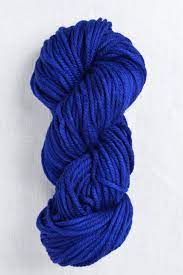 Malabrigo Yarn Chunky azule bolita