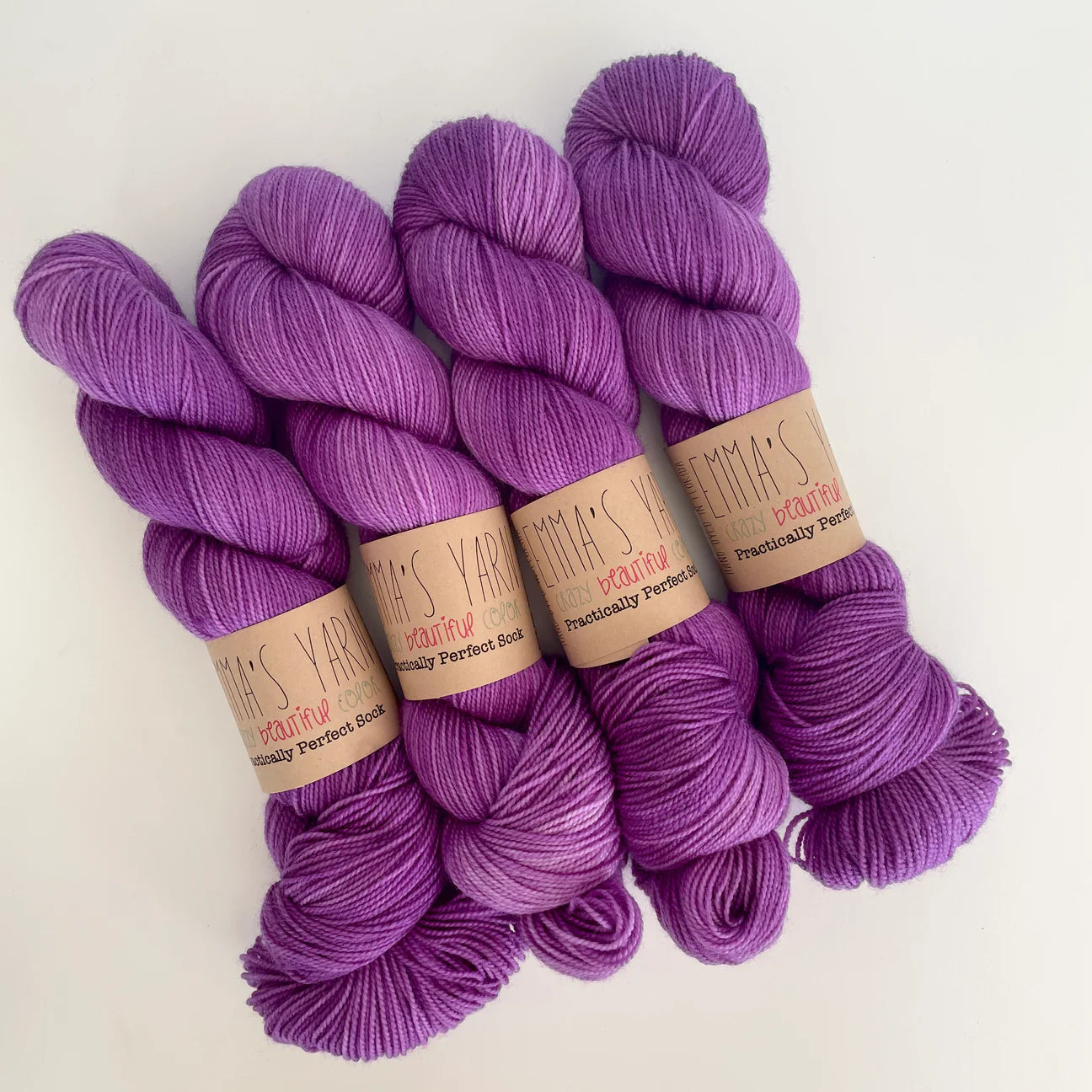 Emmas yarn; Practically perfect Sock; Grape to Meet You