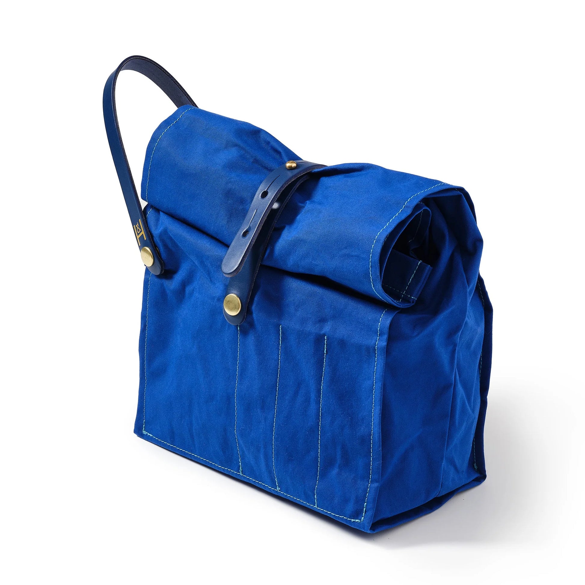 Hide Hammer; roll top bag; cobalt blue;