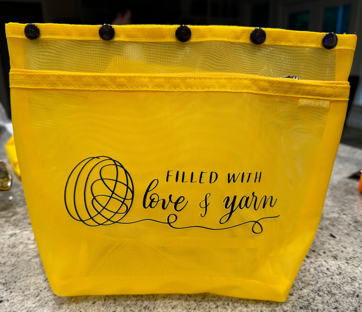 Della q; Filled with Love; Yarn; Yellow;