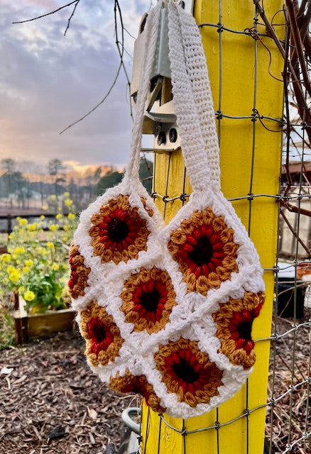 Granny Square; Market Bag; Crochet; Class;