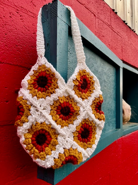 Granny Square; Market Bag; Crochet; Class;
