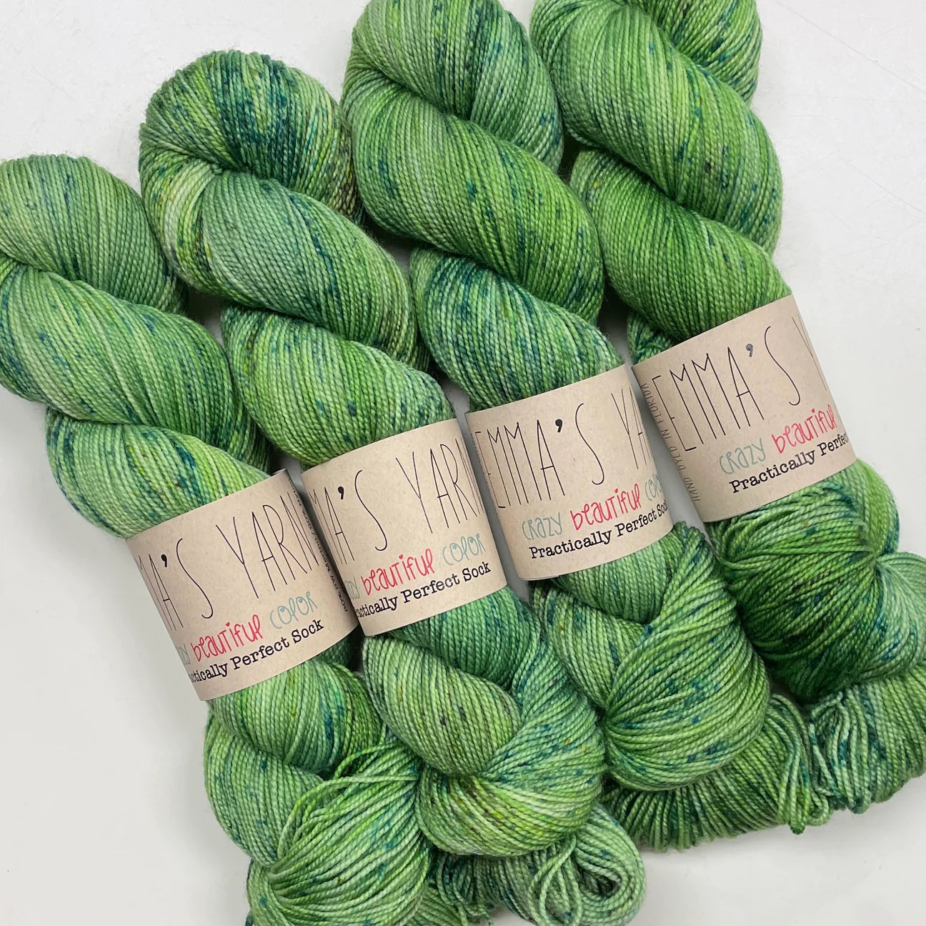Emmas yarn; Practically perfect Sock; It's Not Easy Being Green