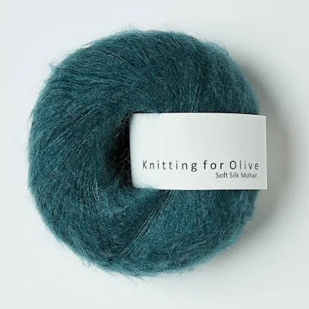 Knitting For Olive; Silk Mohair; petroleum green;