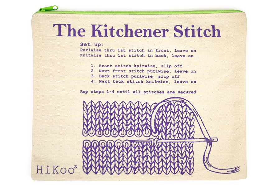 Kitchener Stitch Zipper Pouch
