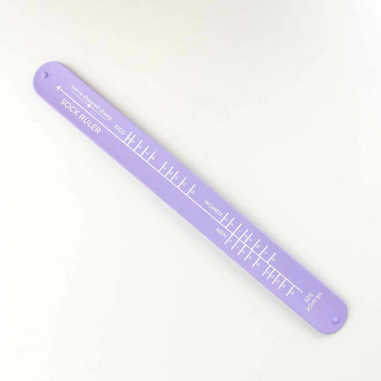 Twice Sheared Sheep; Sock Ruler; size; lavender;