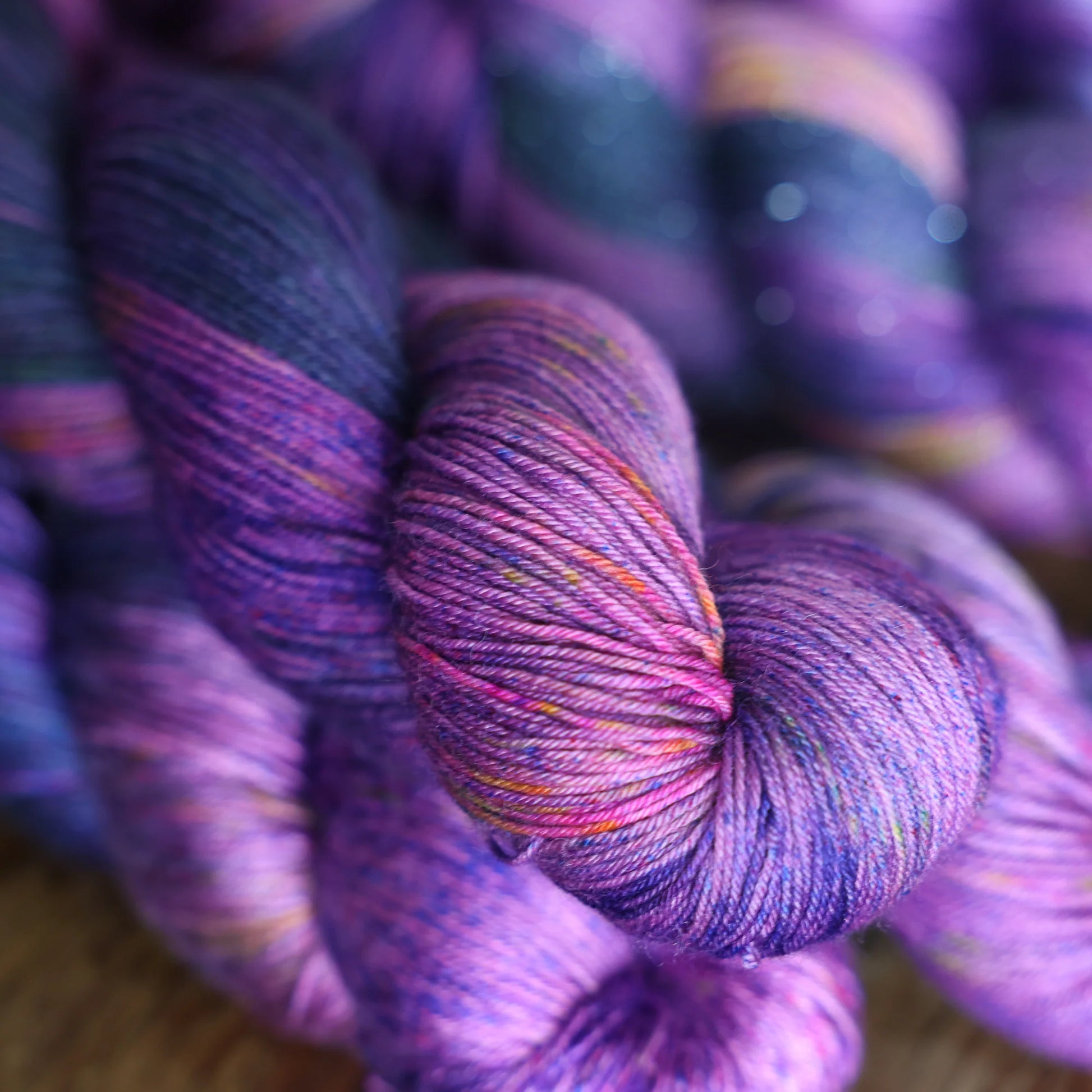 bad sheep yarn; fingering; morning glory;