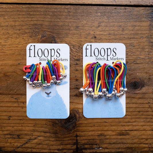 floops; stitch markers;