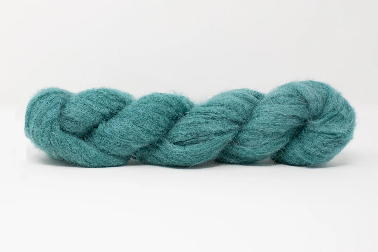 Queen City Yarn; bernice; teal feather;